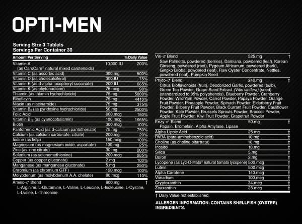 Opti-men multivitamínico - Image 2